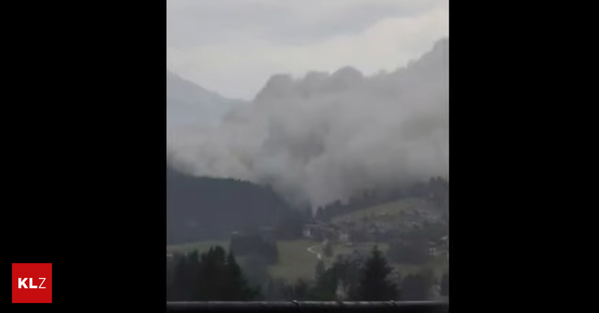 Massive landslide in the Dolomites