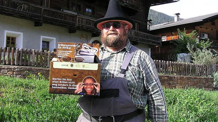 Auch der Abfaltersbacher Gemeindearbeiter Bernhard Moser macht bei der Aktionmit