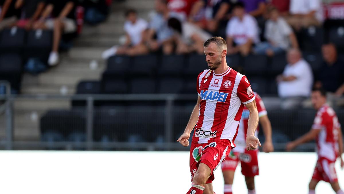 GAK-Abwehrchef Petar Filipovic trifft heute auf Ex-Klub LASK