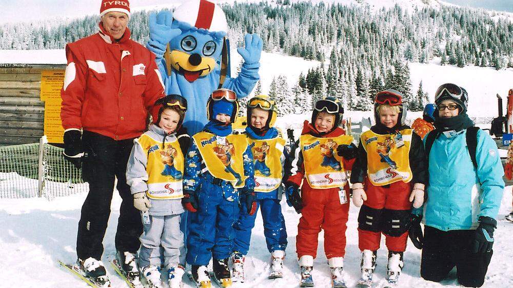 Zwoa Brettln, a g’führiger Schnee, juchhe! Anton „Toni“ Knes (links) war Skilehrer mit Leib und Seele