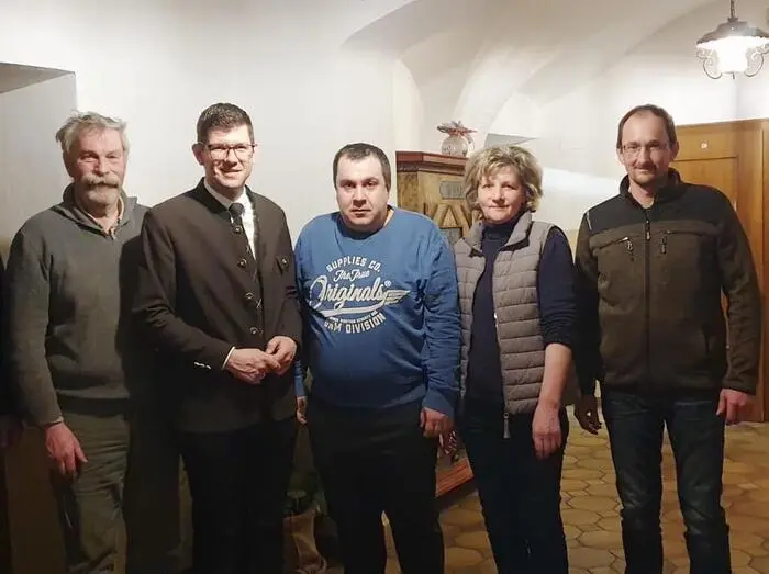 Erich Burgstaller, Martin Gruber, Mihai Sapteboi, Erika Burgstaller und Roland Burgstaller