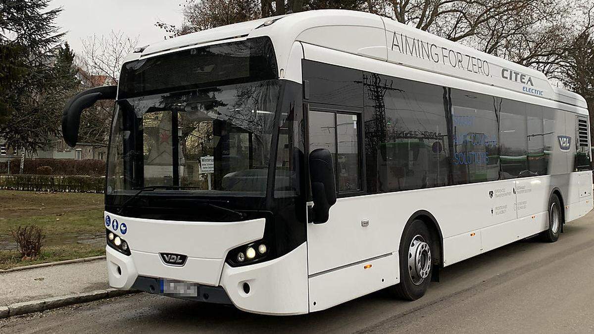 Einer dieser Busse kommt im Frühling für einen Testlauf nach Klagenfurt