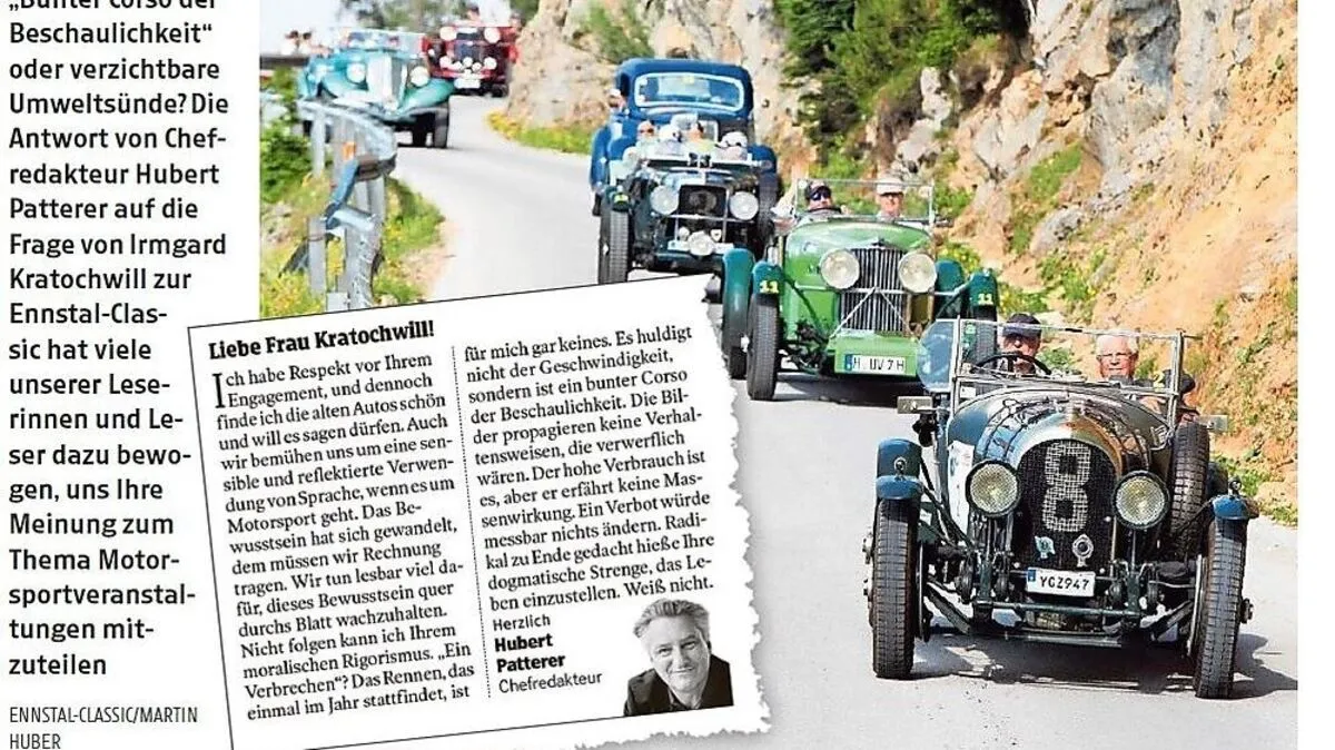 Debatte um Sinn und Sinn der Ennstal-Classic