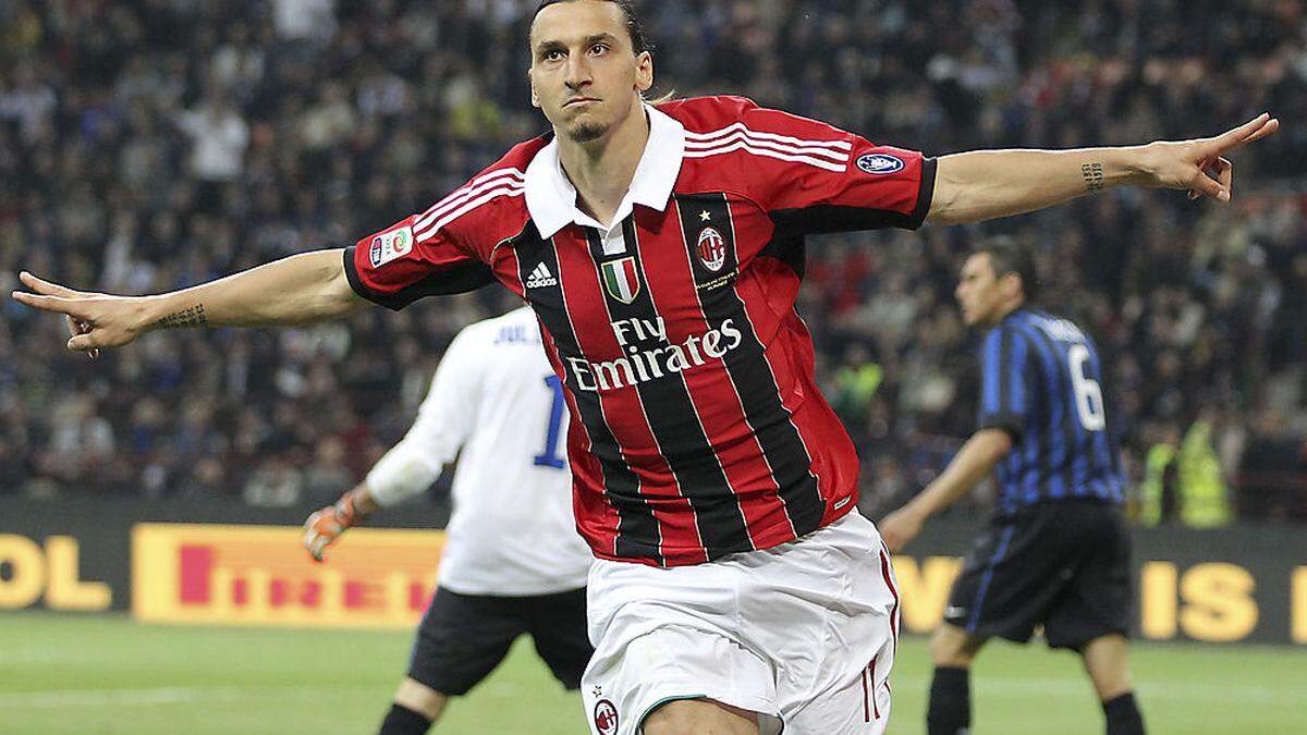 Zlatan Ibrahimovic geht für den AC Milan auf Torejagd