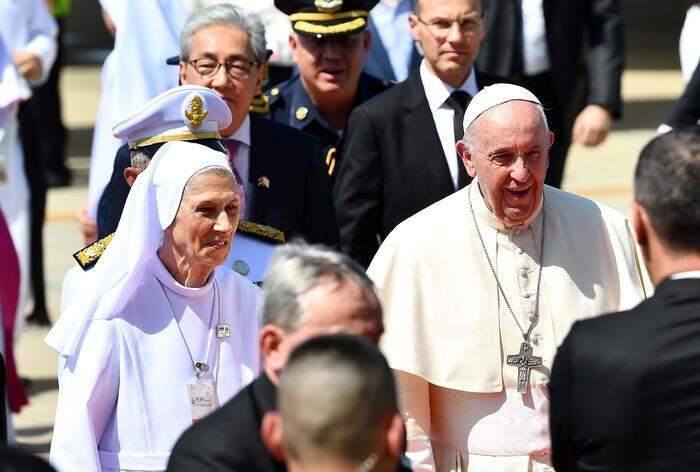 Der Papst mit seiner Cousine Ana Rosa Sivori
