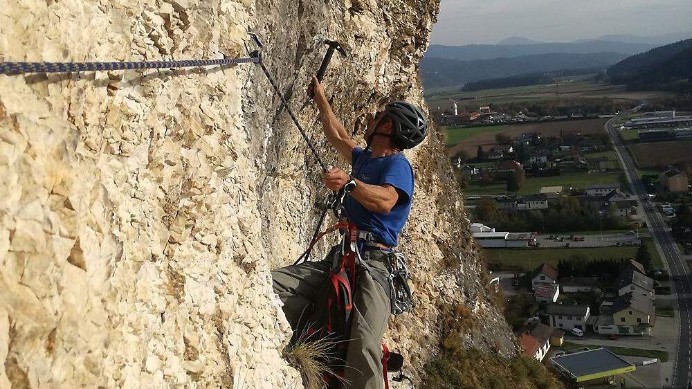 Beliebt bei Kletterern: der Schlossberg in Griffen