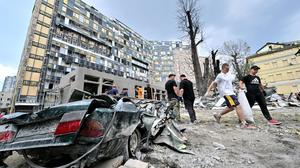 Erst vor kurzem wurde das Kinderspital in Kiew von einer russischen Raketen getroffen