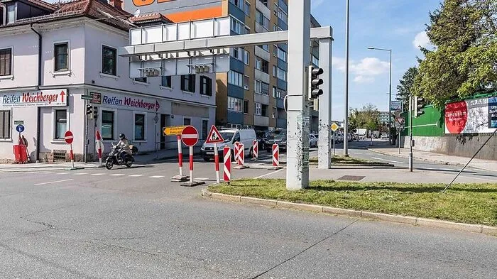 Baustelle in der Münzgrabenstraße