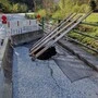 Das Loch wurde abgesichert, die Stelle abgesperrt