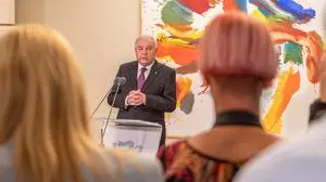 Hermann Schützenhöfer gibt Rücktritt in Grazer Burg bekannt, PKGraz am 03.06.2022