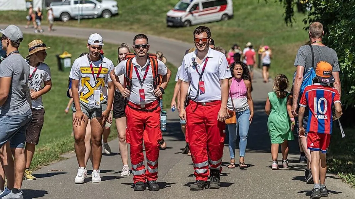Mit Notfallrucksäcken ausgerüstet  