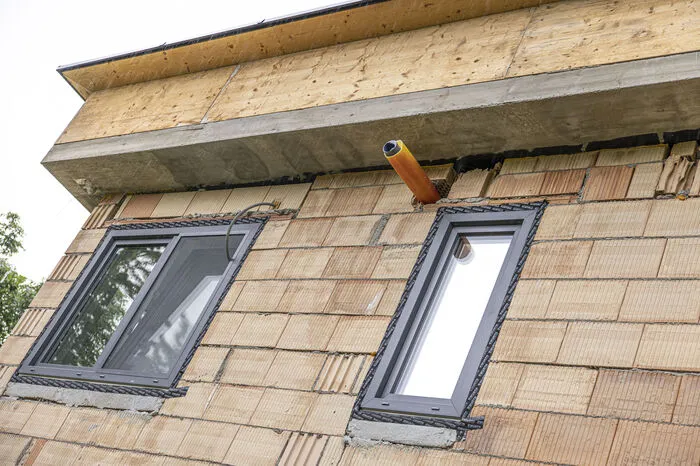 Außen erkennt man immer noch etliche Mängel.