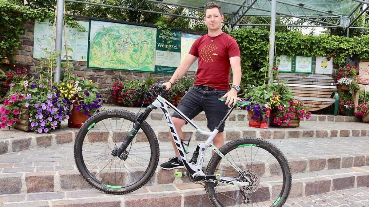 Philipp Kerschbaumer arbeitete seit 2012 an der Mountainbike-Strecke durchs Joglland