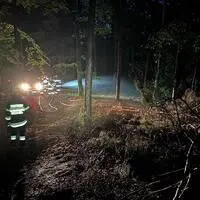 Gegen 20 Uhr rückte die FF Unterlamm mit drei weiteren Wehren zum zweiten Waldbrandeinsatz in einer Woche an