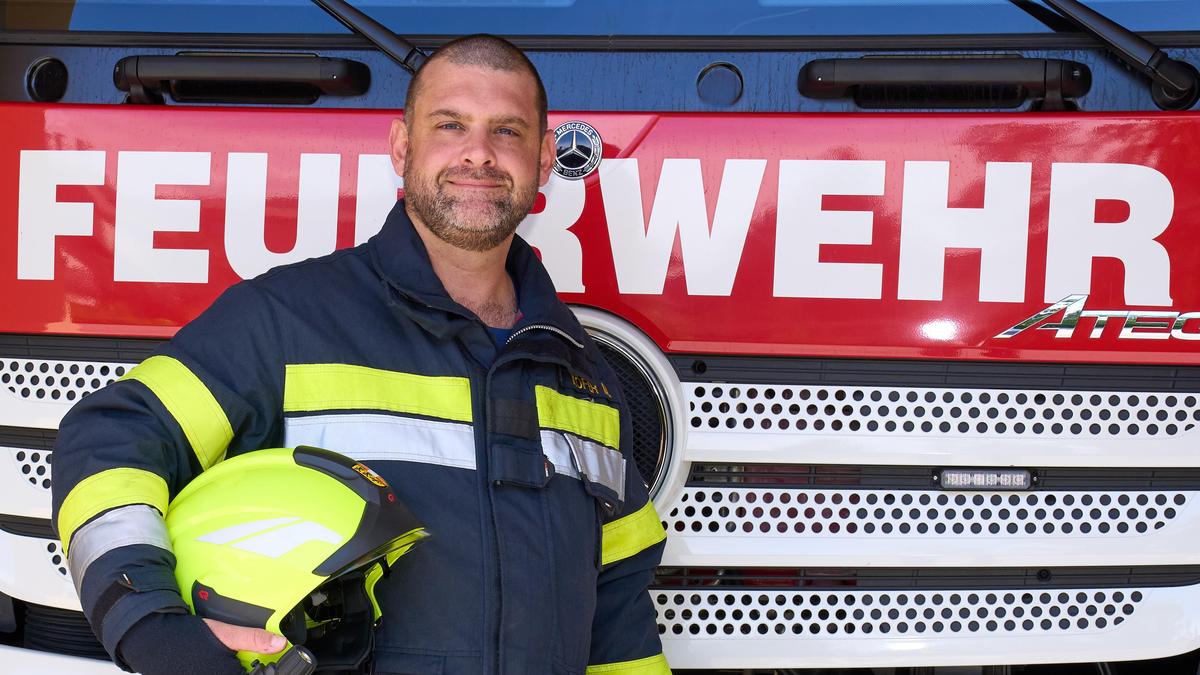 Markus Köfer wurde die Liebe zur Feuerwehr in die Wiege gelegt