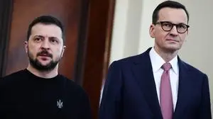 Polen Premier Mateusz Morawicki zeigt Wolodymyr Selenskyj die kalte Schulter - zumindest teilweise