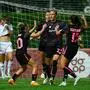 Carina Wenninger (2. von rechts) bejubelte in der Champions-League-Qualifikation ihr erstes Tor für die AS Roma