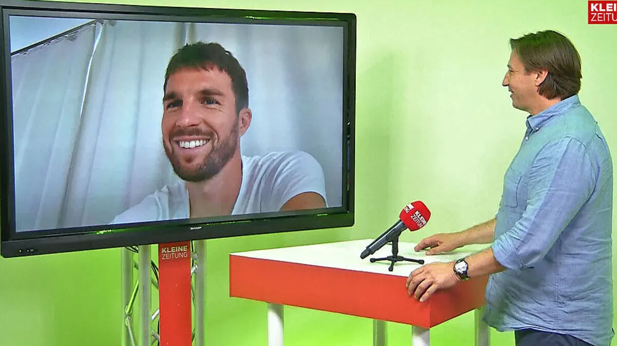 Italien-Legionär Robert Gucher im Interview mit Ressortleiter Sport Michael Schuen.