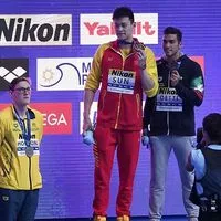 Mack Horton (links) übte Protest an Goldmedaillen-Gewinner Sun Yang