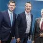 Grund zum Lachen haben mit Martin Gruber und Gernot Darmann nur zwei Parteichefs. Landeshauptmann Peter Kaiser spricht von einem "schmerzhaften Ergebnis" 
