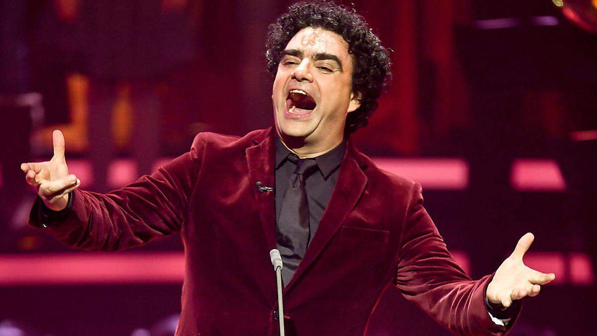 Der Tenor Rolando Villazón bei einem Auftritt