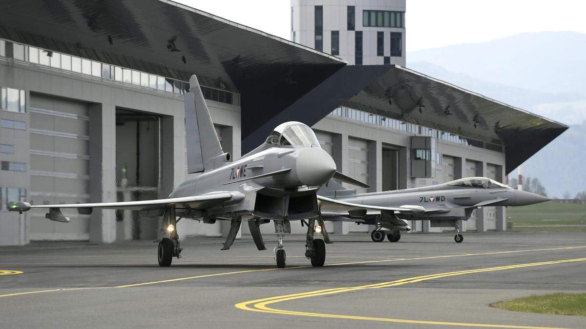 Der Fliegerhorst Hinterstoisser in Zeltweg ist &quot;Heimat&quot; der Eurofighter