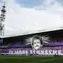 VIENNA,AUSTRIA,10.AUG.25 - SOCCER - ADMIRAL Bundesliga, FK Austria Wien vs Wolfsberger AC. Image shows fans of A.Wien with a choreography for Herbert Prohaska.
Photo: GEPA pictures/ Armin Rauthner