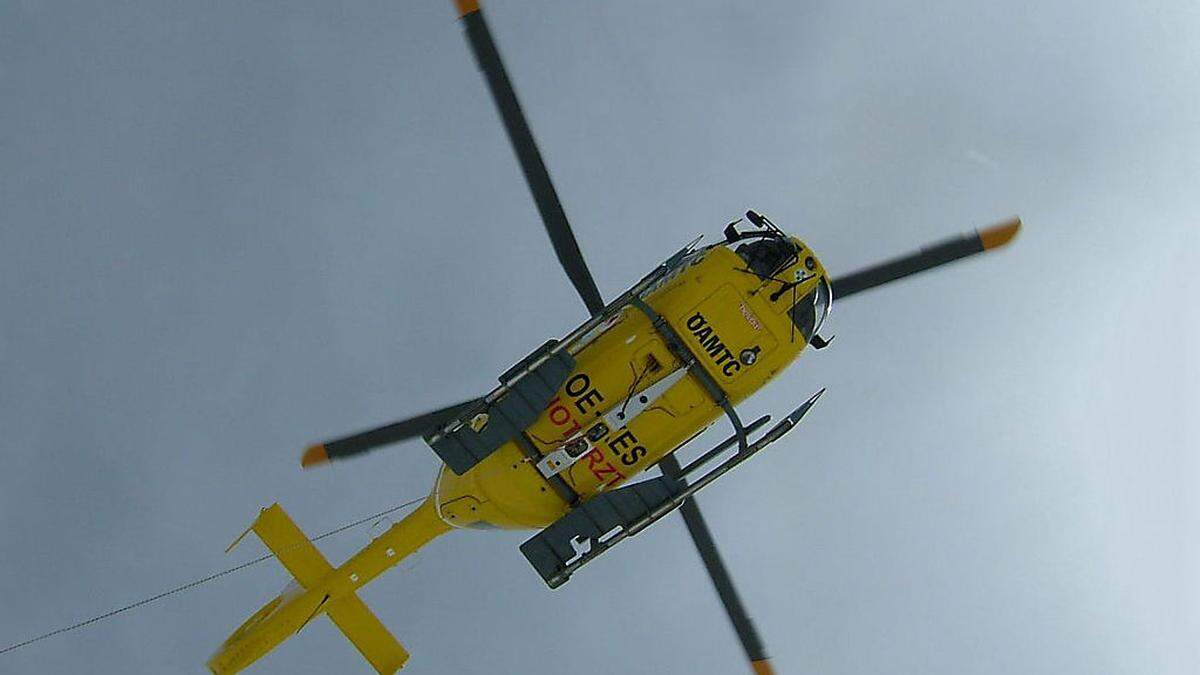 Der Rettungshubschrauber C 11 flog den Verletzten ins Klinikum Klagenfurt