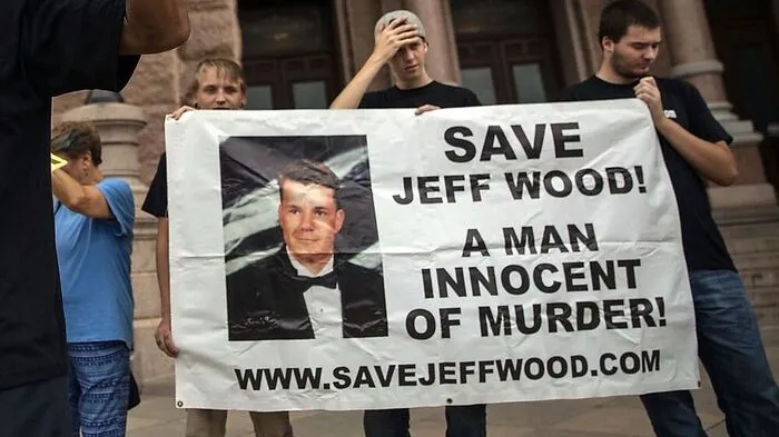 Aktivisten setzen sich für Jeff Wood ein