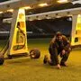 Stadion-Rasenchef Stefan Weber und sein Team sind Tag und Nacht im Einsatz, um in der Merkur-Arena für perfekte Spielbedingungen zu sorgen