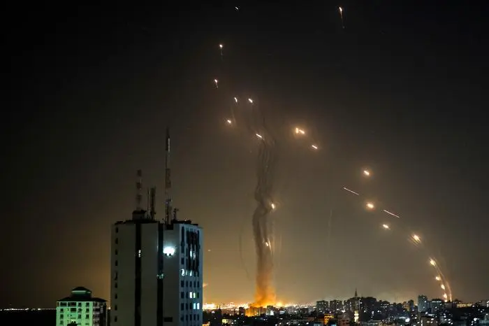 Die militanten    Palästinenser im Gazastreifen hatten ihre Raketenangriffe auf Israel ausgeweitet. Im Bild: das israelische Raketenabwehrsystem Iron Dome im Einsatz