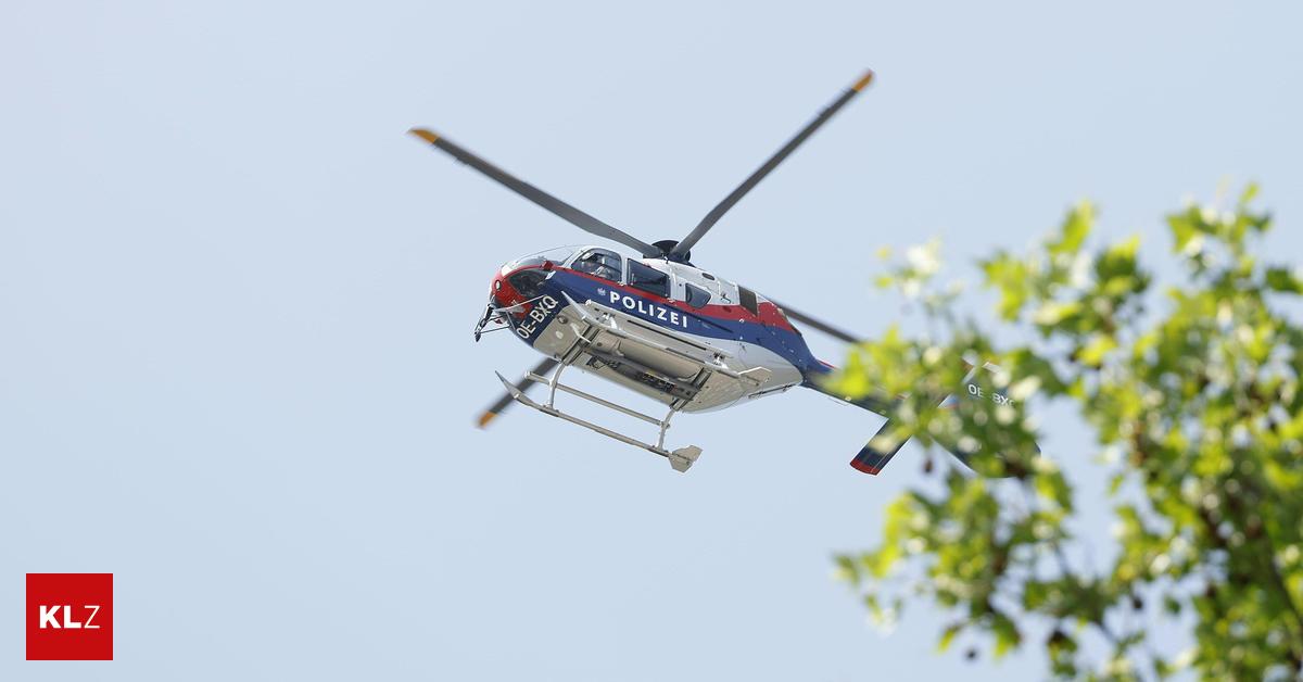 Fahndung-l-uft-Raub-berfall-auf-Trafik-Polizeihubschrauber-kreist-ber-Graz