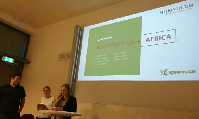 Die Studierenden haben es geschafft, dem Unternehmen Komptech umfangreiche Ergebnisse und konkrete Empfehlungen für weitere Handlungsschritte zu präsentieren.