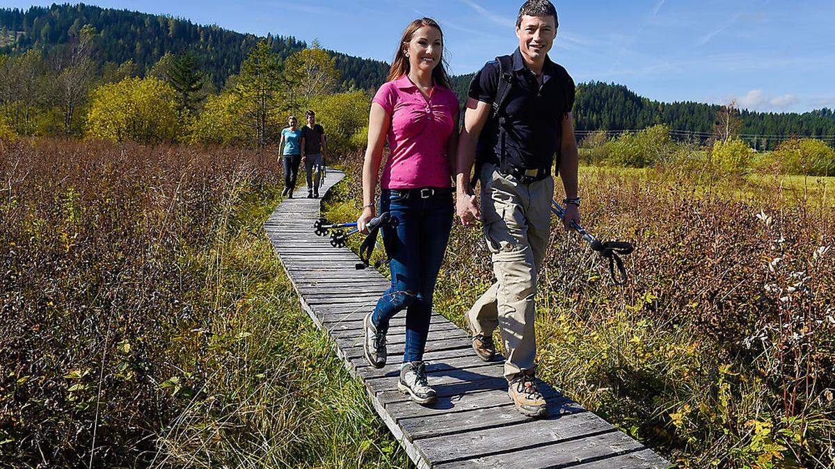 Fünf Stunden dauert die Wanderung durch das Moor