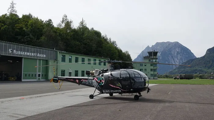 Der Fliegerhorst Fiala Fernbrugg in Aigen
