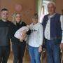 Ihor und Alina mit Tochter Ewa empfingen Barbara Subosits und Bürgermeister Wolfgang Grilz 