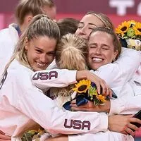 Die Amerikanerinnen strahlten am letzten Tag über Gold im Volleyball