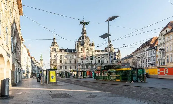 Graz, 17 Uhr, Ausgangsbeschränkung ...
