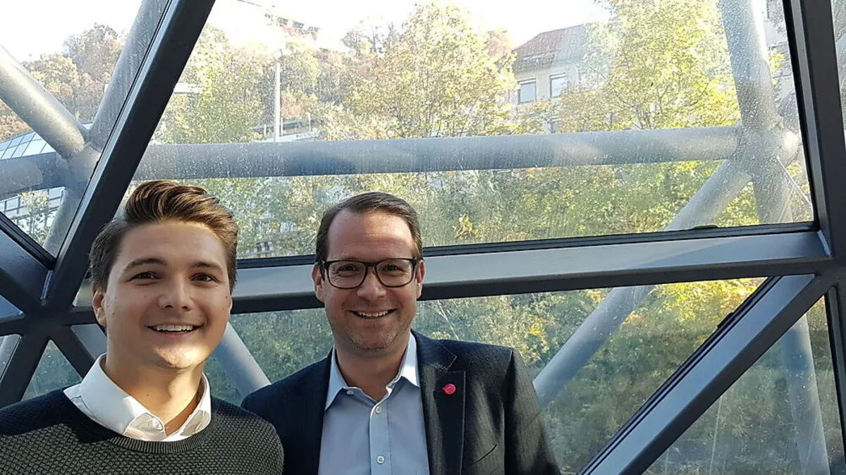 Spitzenkandidat Niko Swatek und Generalsekretär Nick Dornig