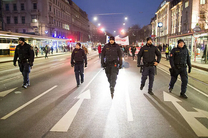Die Polizei zeigte Präsenz.