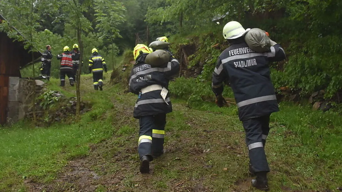 Die Wehren Stadl und Einach im Einsatz