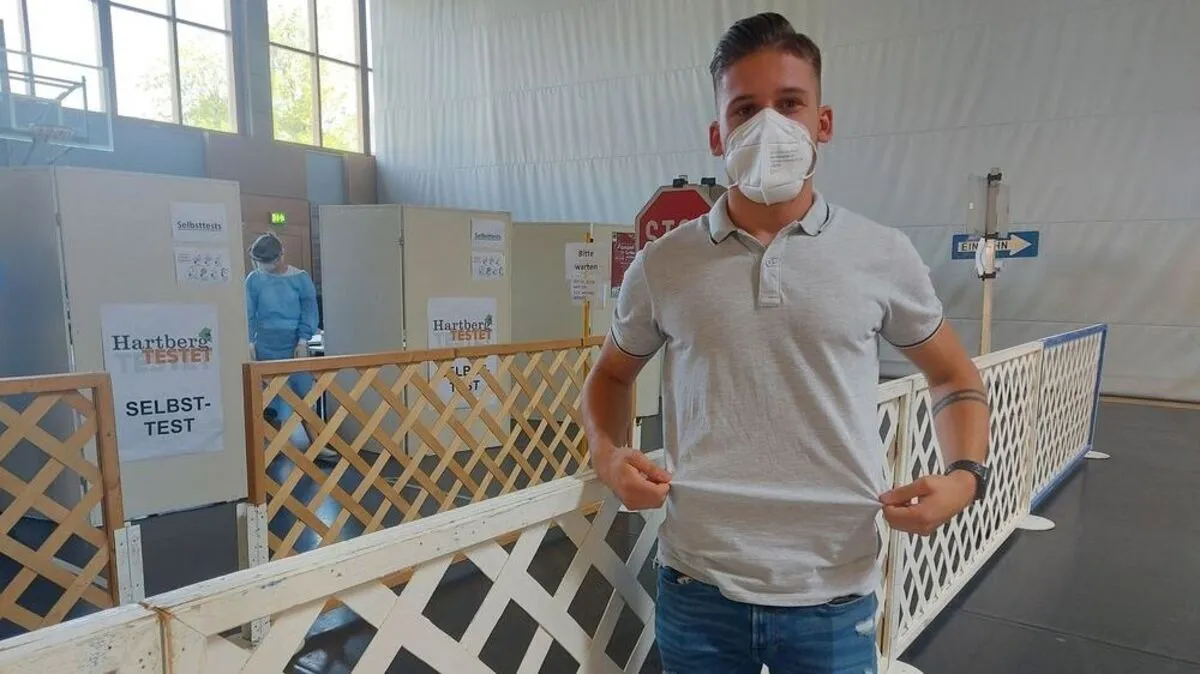 Teamleiter der Teststraße Nicolas Hacker