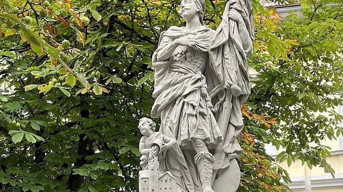 Der Florianibrunnen wurde renoviert