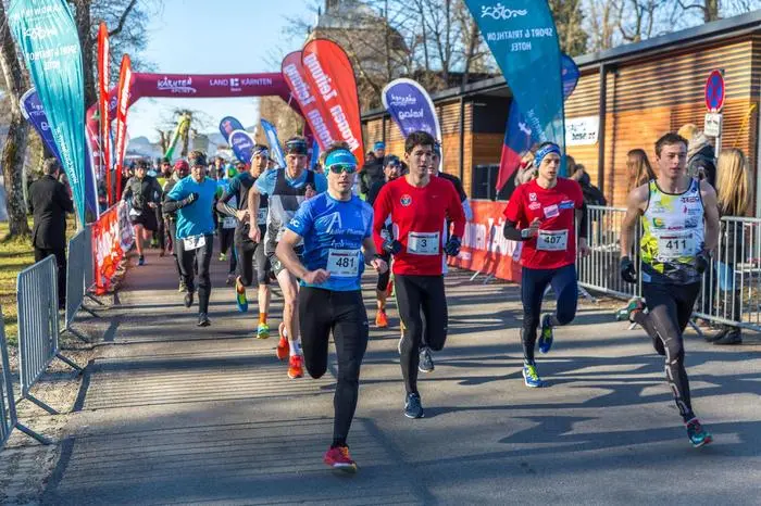 silvesterlauf Klagenfurt entlang des lendkanals