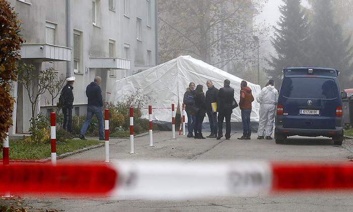 Vor diesem Haus in Klagenfurt-Waidmannsdorf wurde 2015 Reinhard O. erschossen