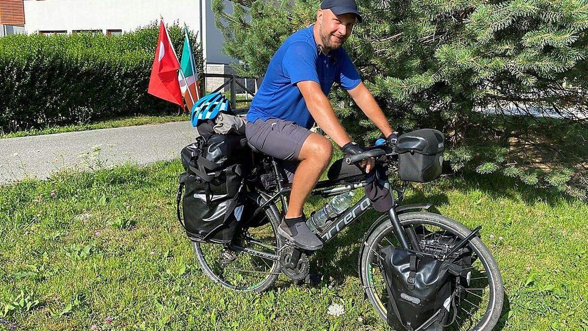 Martin McGouran fährt für den guten Zweck 5400 Kilometer mit dem Fahrrad