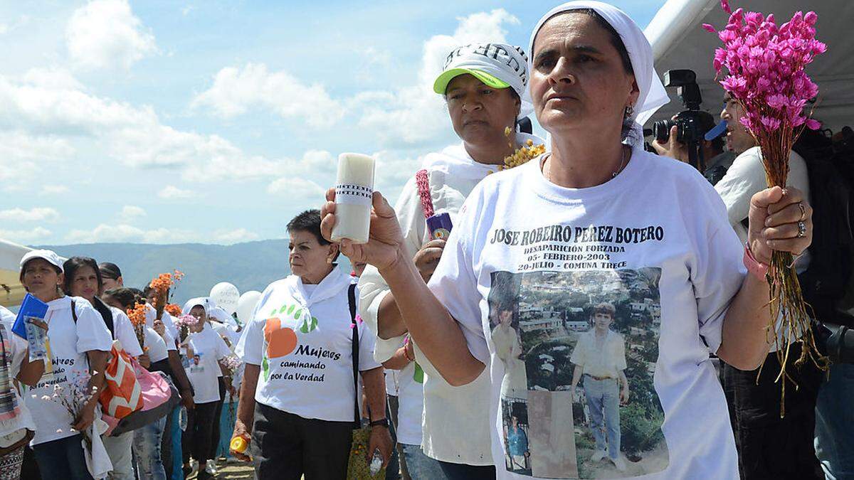 Angehörige der Mordopfer in Medellin 