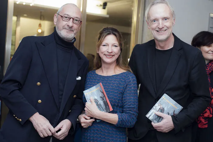 ... Stadtrat Günter Riegler (mit art + event-Chef Wolfgang Hülbig und Laufenberg) ...