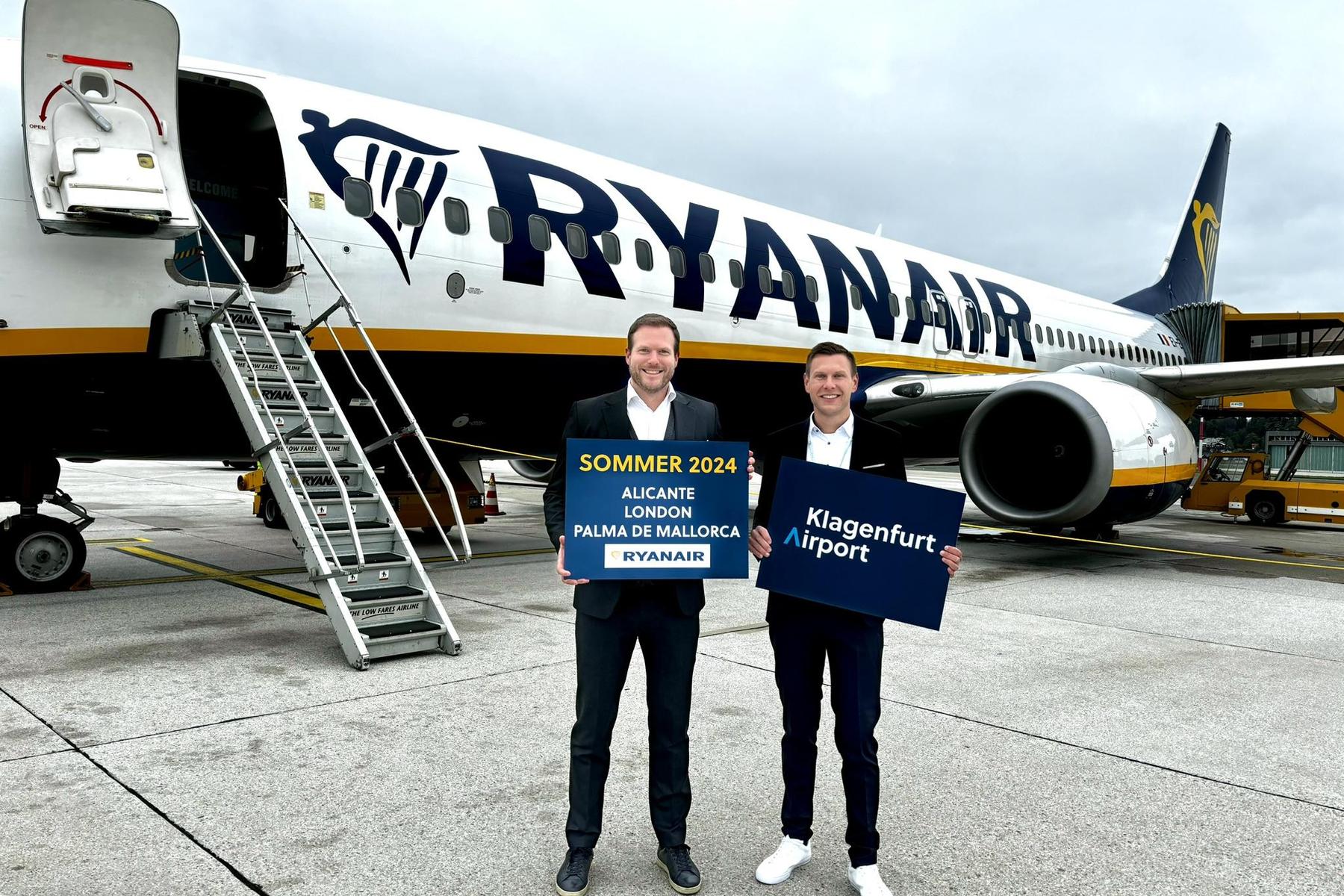 Neue Ziele: Ryanair will ab Klagenfurt künftig öfter abheben