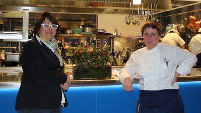Sommeliere Sandra Ciciriello und Viviana Varese, Chefköchin des Nobelrestaurants "Alice"